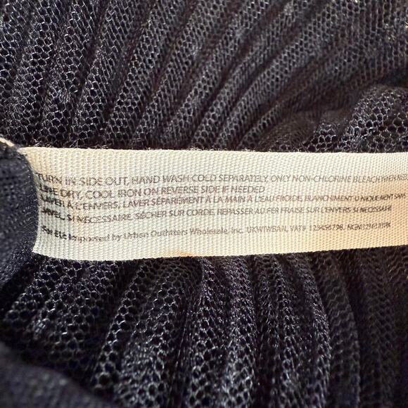 Free People maxi skirt ruffled tiered sheer flowy boho half slip frilly - Picture 9 of 9